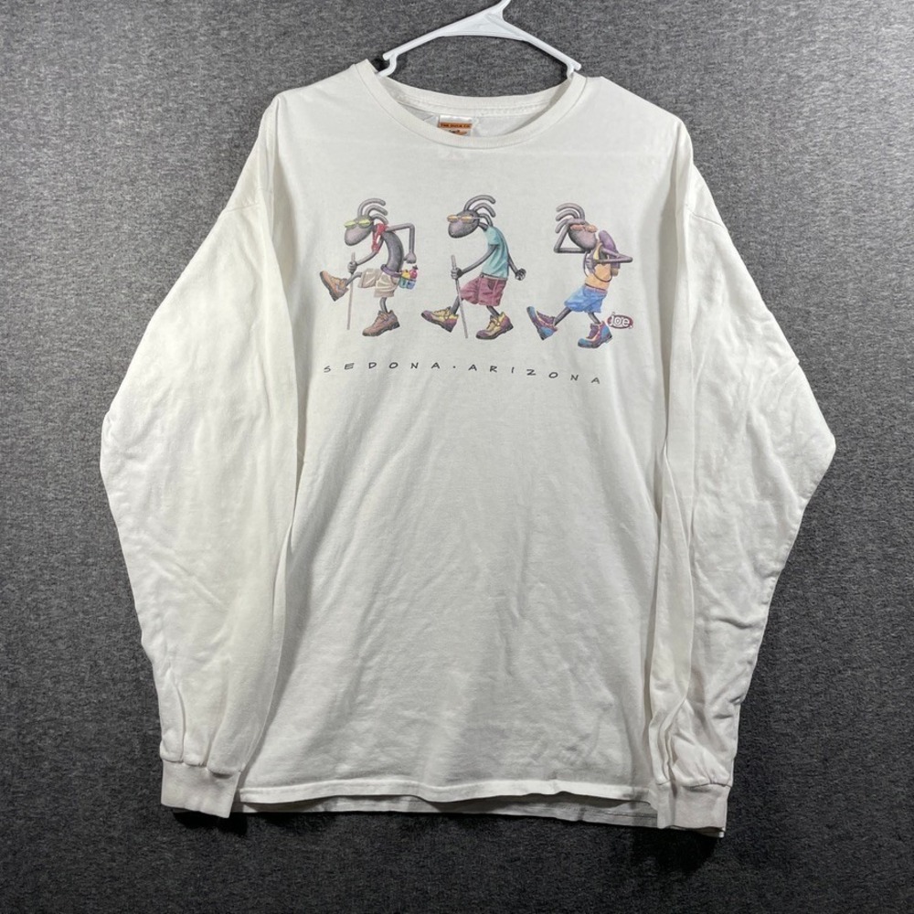 Vintage The Duck Co. Sedona Arizona Shirt Mens XL Long Sleeve White Joe